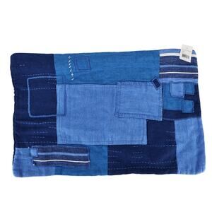 Ralph Lauren 100% Linen Stover Throw Pillow Cover Summer Blue 16x24 NWT